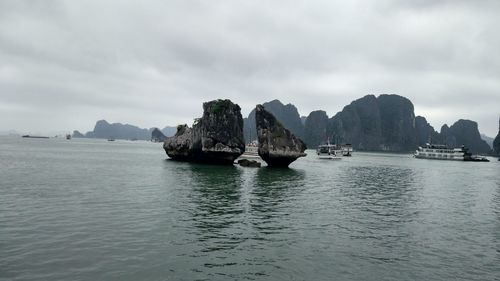 Panoramic view of sea against sky