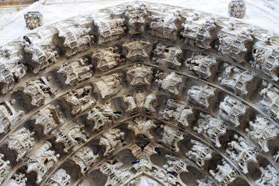 Low angle view of ornate ceiling