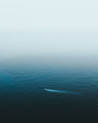 High angle view of sea against sky