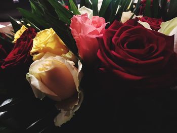 Close-up of rose bouquet