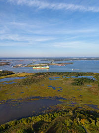 Scenic view of sea against sky