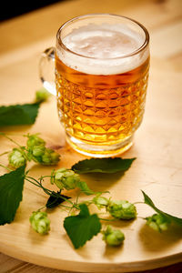 Close-up of drink on table