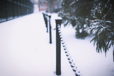 Close up of snow