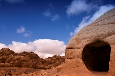 Scenic view of desert against sky