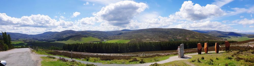 Panoramic view of landscape against sky