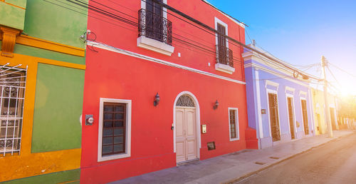 Exterior of building against sky in city