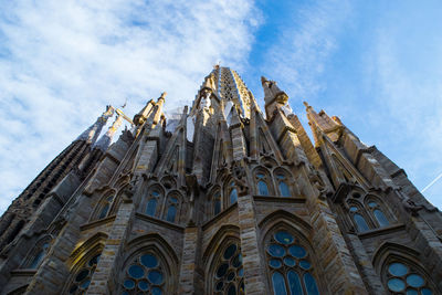 Low angle view of traditional building against sky