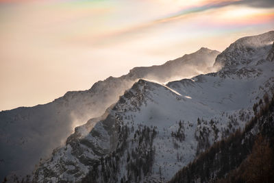 Windy days in the italian alps