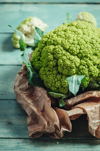 Close-up of vegetables on table