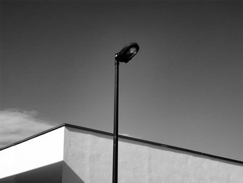 Low angle view of built structure against clear sky