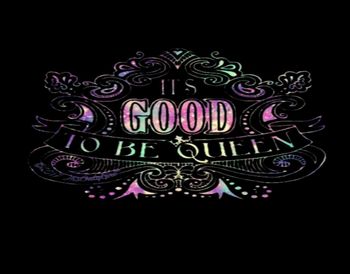 Text written on black background