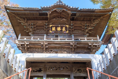 Low angle view of temple building