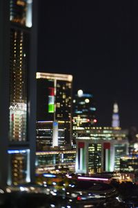 City street at night