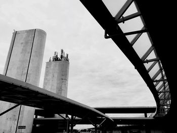 Low angle view of bridge against sky