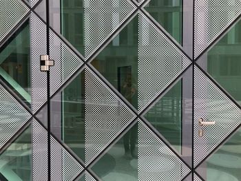 Full frame shot of metal window