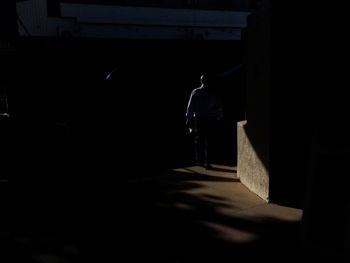 Group of people in dark room