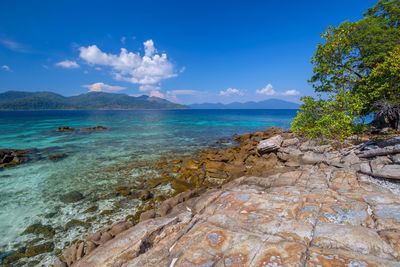 Scenic view of sea against sky