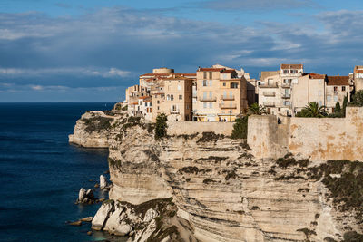 Buildings on the coast