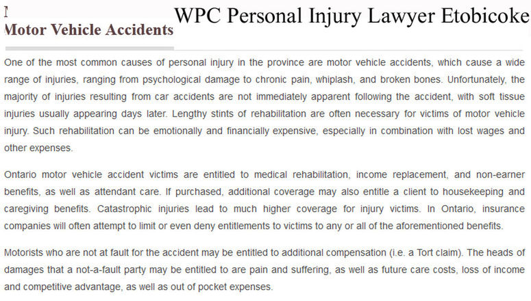 Personal Injury Lawyer Etobicoke ON