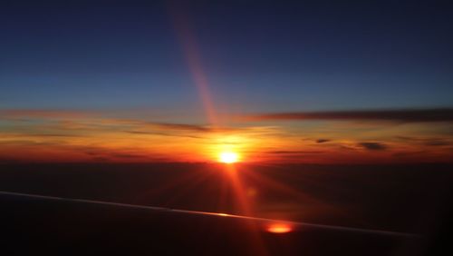 Scenic view of sunset
