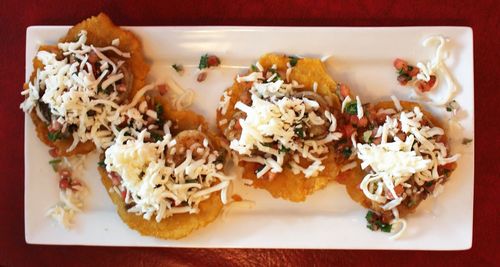 Close-up of served food in plate