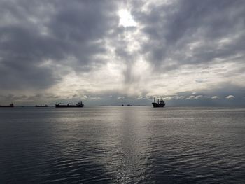 Scenic view of sea against sky