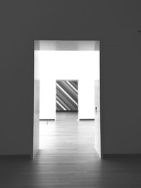 Empty corridor of building