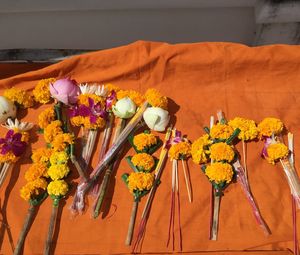 Close-up of multi colored flower bouquet