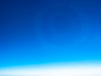 Low angle view of clear blue sky