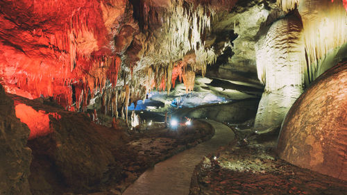 Panoramic view of cave