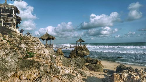 Panoramic view of sea against sky