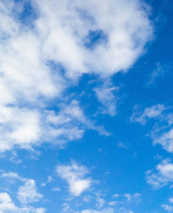 Low angle view of clouds in sky