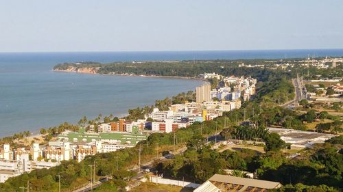 High angle shot of cityscape