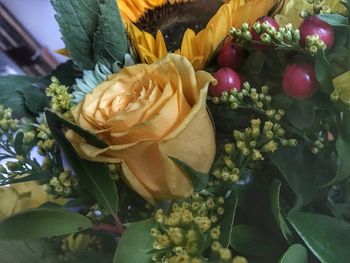Close-up of rose bouquet