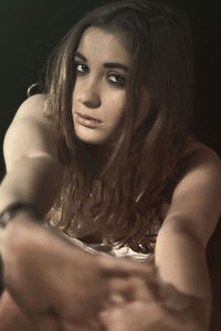 Portrait of young woman