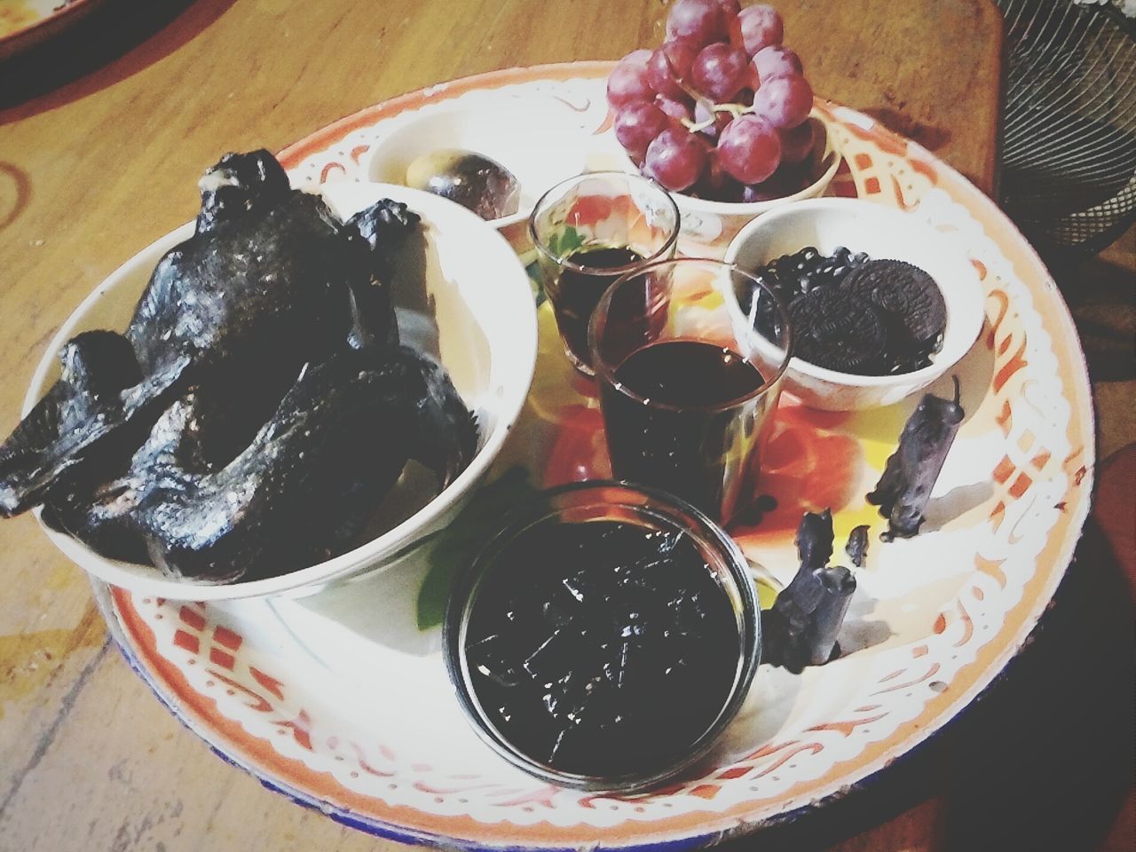 CLOSE-UP OF SERVED FOOD