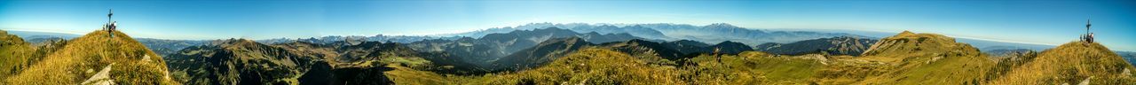 Panoramic view of landscape against sky