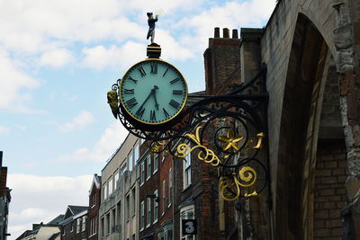 Low angle view of clock tower