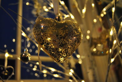 Close-up of christmas decoration