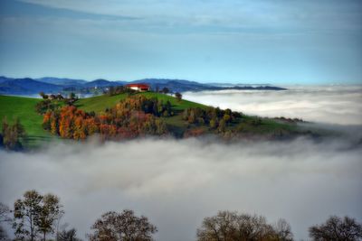 Scenic view of landscape against sky