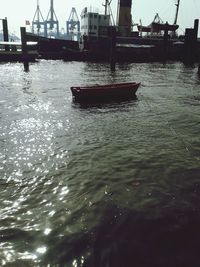 Boats in harbor