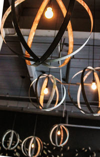 Close-up of illuminated lamp