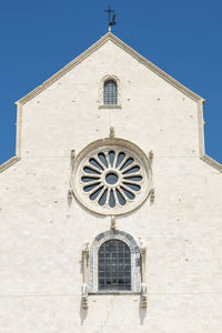 Low angle view of building against clear sky