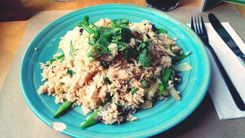 Close-up of food in plate