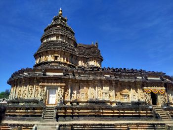 This  temple  is a magnificent architecture, beautifully built entirely out of carved stone.