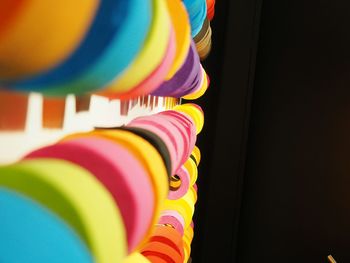 Close-up of colorful objects