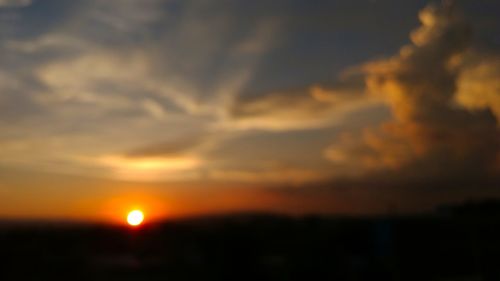 Scenic view of sky during sunset