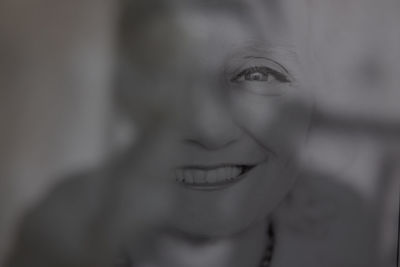 Close-up portrait of young woman