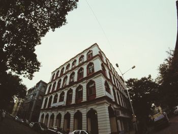 Low angle view of buildings against sky