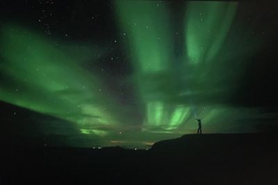 Low angle view of sky at night